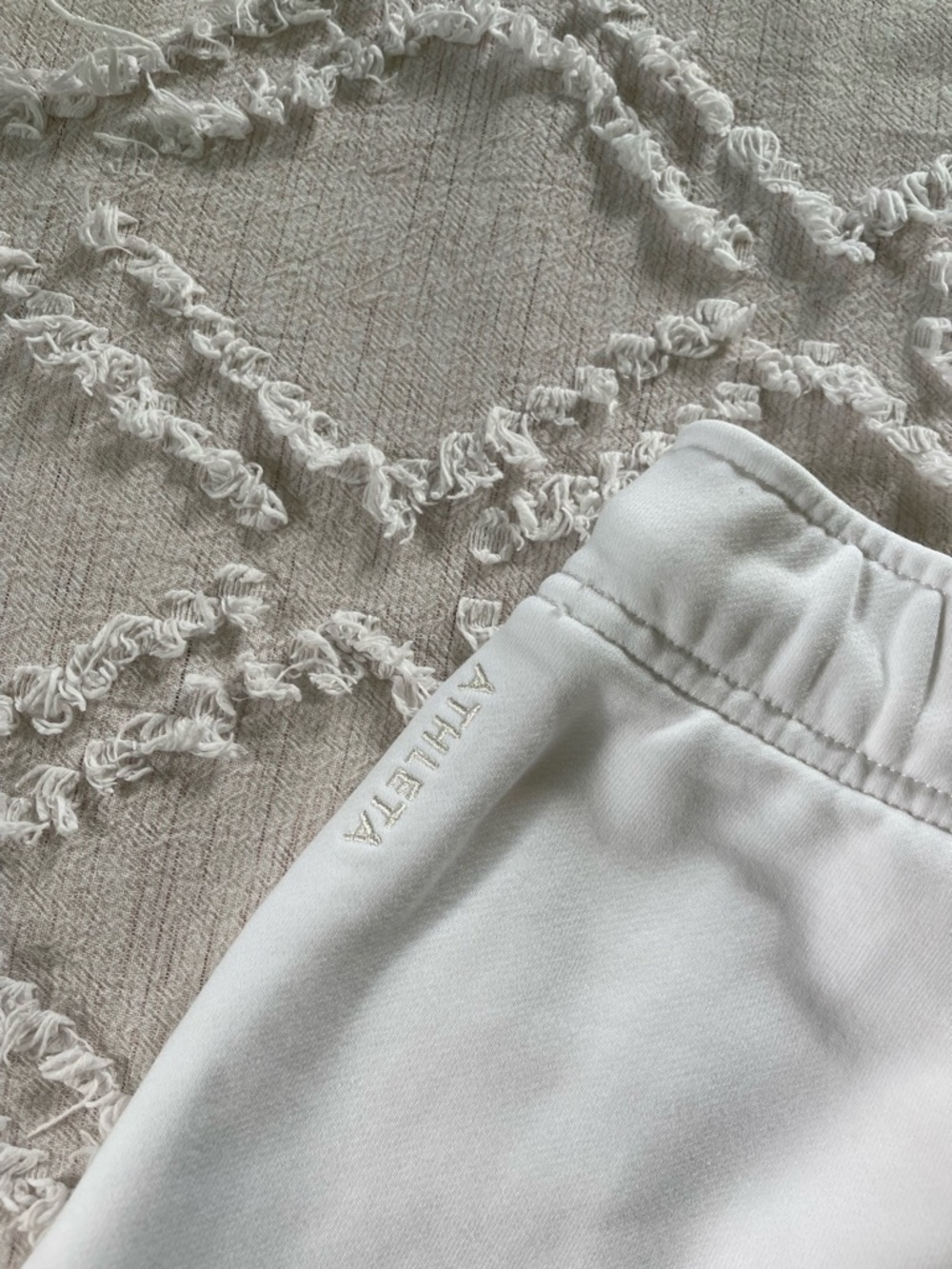 Athleta Mid Rise White Shorts - Picture 7 of 9